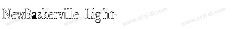 NewBaskerville Light字体转换